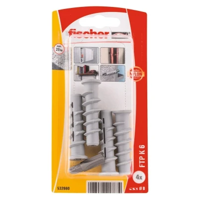 Afbeelding van Fischer Turbo cellenbetonanker 8x50mm FTP K 6 nylon (Per 4 stuks)