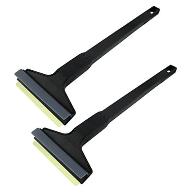 Afbeelding van Murska IJskrabber voor de auto, 2 stuks, messing lemmet, 370 mm, ruitenkrabber, Finland, krassen, winter, sneeuw, ijs, bus, van Transporter SUV, x L &amp; P A055, zwart grijs