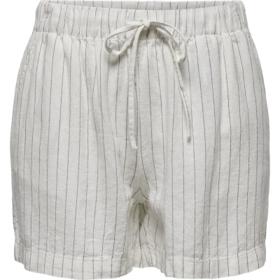 Afbeelding van ONLY ONLCARO MW LINEN B PULL UP shorts CC PNT Dames Bermuda