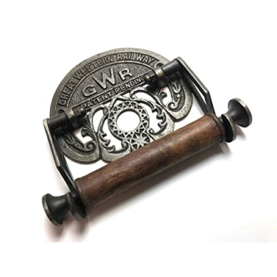 Afbeelding van Traditionele GWR spoorwegen vintage design victoriaanse muur gemonteerde toilet roll houder door Bowley en Jackson