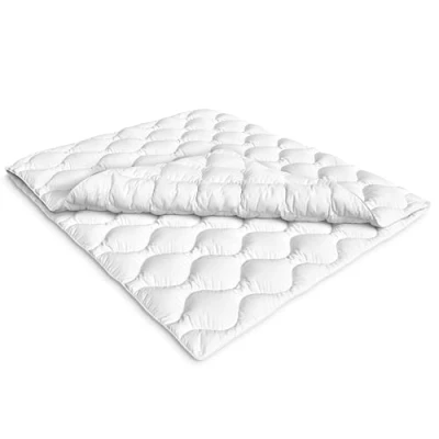Afbeelding van Siebenschläfer 4 seizoenen dekbed, 200 x 220 cm, bestaande uit 2 dekbedden met knopen, aanpasbare deken voor zomer en winter