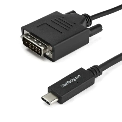Afbeelding van StarTech.com USB C naar DVI adapterkabel 2 m