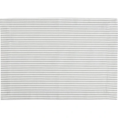 Afbeelding van Linen&amp;More Placemat Streep 4 Stuks Lichtgrijs/Katoen