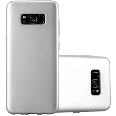Afbeelding van Cadorabo Hoesje geschikt voor Samsung Galaxy S8 in METALLIC ZILVER Beschermhoes gemaakt van flexibel TPU silicone Case Cover