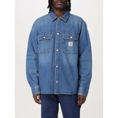 Afbeelding van Durable Denim Long Sleeve Button Up Overshirt Blue Jackets