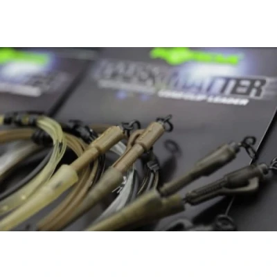 Afbeelding van Korda Dark Matter Ring Swivel Leader 1m 40lb 18.1kg Maat : Clear