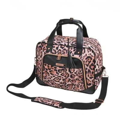 Afbeelding van Cabin Max Vela Carry On Tote onderstoel tas, Gouden Luipaard, 40 x 30 20cm, Handbagage