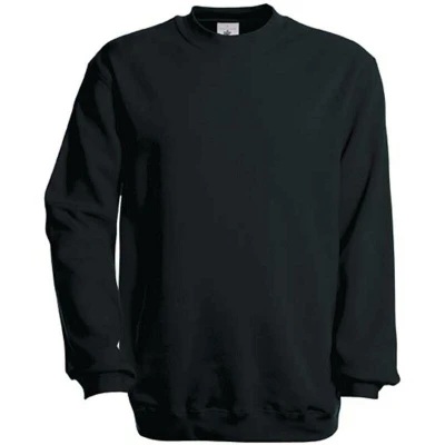 Afbeelding van B&amp;C Crew Neck Sweatshirt Set In CGSET Black 3XL