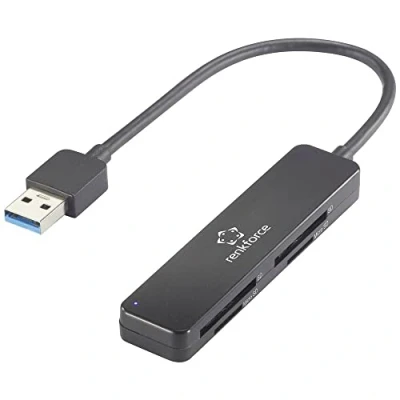 Afbeelding van Renkforce RF PCR 220 Externe geheugenkaartlezer USB 3.2 Gen 1 (USB 3.0) Zwart