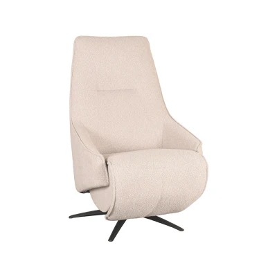 Afbeelding van Label51 Odense elektrische fauteuil naturel bouclé Stof