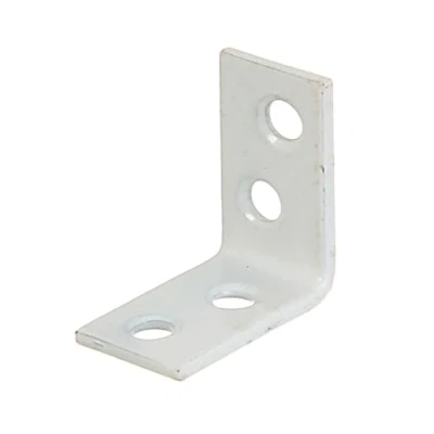 Afbeelding van Alberts Hoekanker Zinkfosfaat Kunststof Coating Wit 40x40x15mm