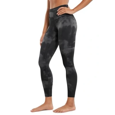 Afbeelding van CRZ Yoga Butterluxe Lounge Legging Met Hoge Taille 25&quot; Trainingslegging Sportlegging Voor Dames Boterachtige Zachte Yogabroek Grijze Tie Dye Bloemen M