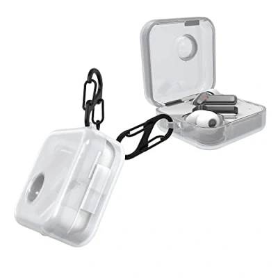 Afbeelding van kwmobile Hoes geschikt voor Nothing Ear (1) Siliconen cover oordopjes in transparant