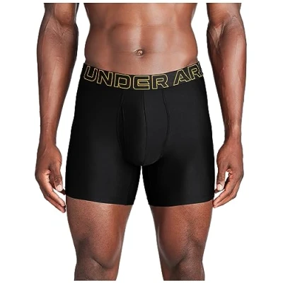 Afbeelding van Under Armour Heren Standard Tech 6&quot; Boxerjock, Multipack, Zwart Multi kleuren 3 Pack, 5X Large, Multicolor 5XL