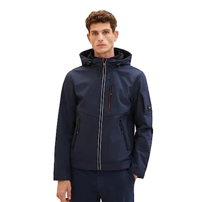 Afbeelding van TOM Tailor Lichte jas, Heren, Maat: XL, Sky captain blue