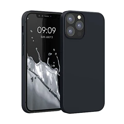 Afbeelding van kwmobile telefoonhoesje compatibel met Apple iPhone 12 / Pro hoesje Zachte case voor smartphone Back cover in bosbesblauw