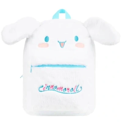 Afbeelding van Hello Kitty Pluizige Meisjes Rugzak Leuke Pluche Kawaii Kinderen Tieners Reizen Mode Dagrugzak Tas, Anime Geschenken, Witte Cinnamoroll, Eén maat
