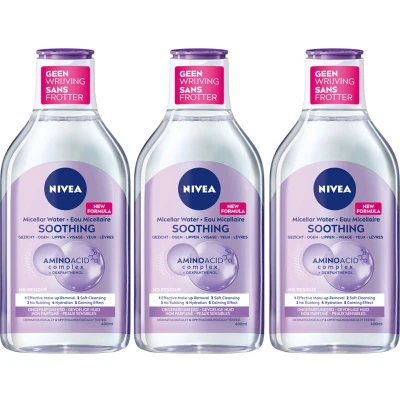 Afbeelding van 3x Nivea 3 in 1 Micellair Water Gevoelige Huid 400 ml