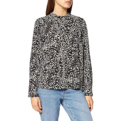 Afbeelding van ONLY top ONLNEW zwart/beige