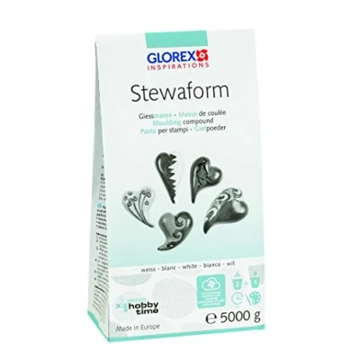 Afbeelding van GLOREX 6 2606 505 Stewaform gietmassa wit, 5000 g, universeel, luchtdrogend, overschilderbaar