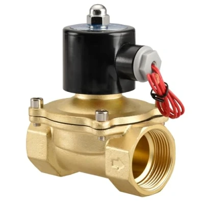 Afbeelding van Heschen Elektrisch magneetventiel van messing, 2W 320 32, PT 1 1/4 inch, AC220V, direct werkend water, normaal gesloten vervangingsventiel