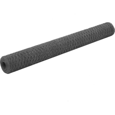 Afbeelding van Kippengaas 25x1,2 m staal met PVC coating grijs