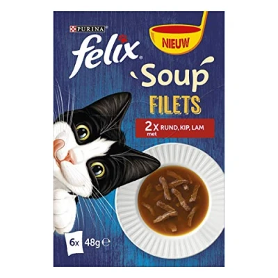 Afbeelding van 8x Felix Soup Rund Kip Selectie 6 x 48 gr
