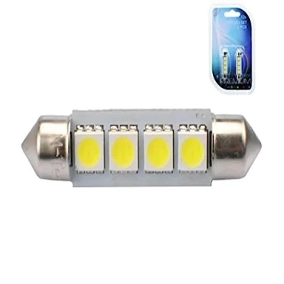 Afbeelding van M Tech Led C5W 12V 41mm Basis 4x diode Canbus Wit Set