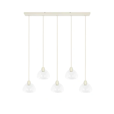 Afbeelding van Light &amp; Living Hanglamp BISHO 104x19x14cm Wit