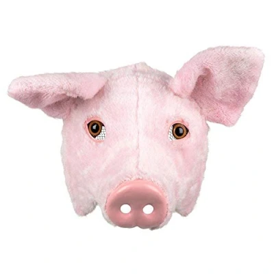 Afbeelding van Boland Pluchen halfmasker Varken Volwassenen Dieren