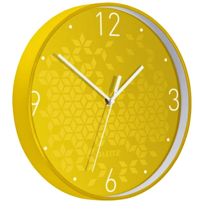 Afbeelding van Wandklok Leitz WOW diameter29cm geel
