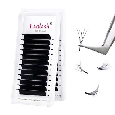 Afbeelding van Volume Wimperverlenging 0.07 dd Curl 14mm*12 2D 3D 5D 10D 20D Wimperverlengingen Mat Easy Fan Lashes (0.07 14)