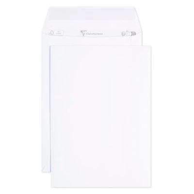 Afbeelding van Clairefontaine 8242C Doos met 500 witte enveloppen C4 formaat 229x324 mm Zelfklevend 90 g/m².