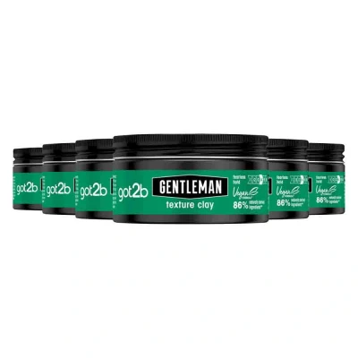 Afbeelding van Got2b Men Gentleman Texture Clay Haarstyling Voordeelverpakking 6 x 100 ml
