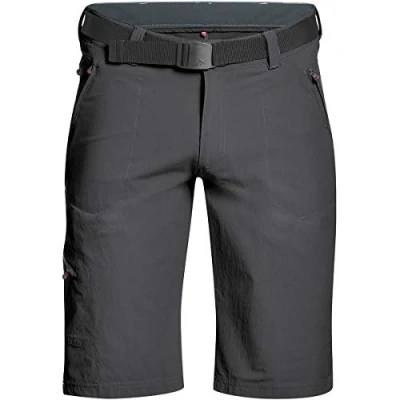 Afbeelding van Maier Sports heren Nil Bermuda wandelbroek, outdoorbroek met geïntegreerde riem, trekkingbroek