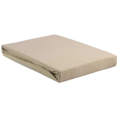 Afbeelding van Beddinghouse Splittopper Hoeslaken Jersey Sand 180 x 200/220