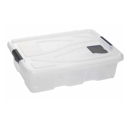 Afbeelding van Hega Hogar Opbergbox met deksel kunststof 28L 62 x 45 17 cm