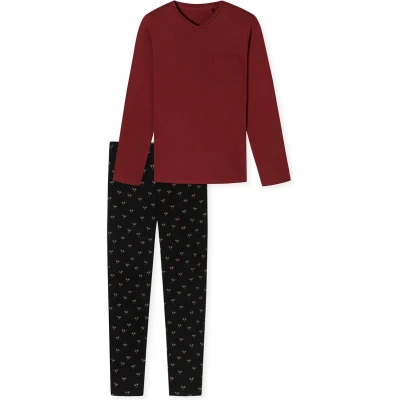 Afbeelding van Schiesser Family SET Pyjama, Heren, Maat: 54, Bordeaux
