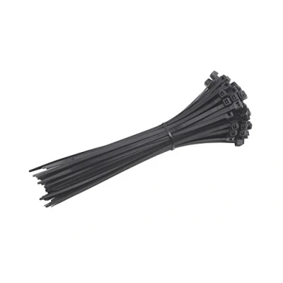 Afbeelding van Meister Kabelbinders praktische set 100 stuks zwart 200 x 4,8 mm stabiel nylon uv bestendig duurzaam en robuust/kabelbinderset voor bundelmateriaal/kabelverbinders / 1752550,
