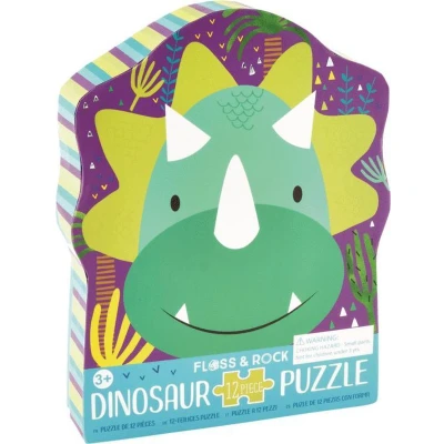Afbeelding van Floss &amp; Rock Puzzel Dino 12 stukjes 35 x 18 cm Multi
