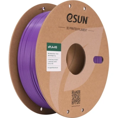 Afbeelding van eSUN PLA+ Filament 1.75mm, PLA+HS Hoge Snelheid 3D Printer Dimensionale nauwkeurigheid +/ 0.03mm, 1KG Spool (2.2 LBS) Speedy voor Printers (Paars, 1.75)