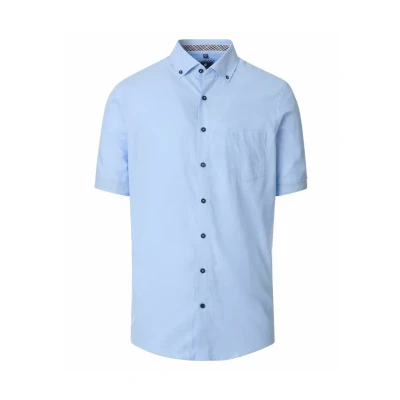 Afbeelding van Redmond Comfort FIT Kurzarm Overhemd, Heren, Maat: 44, Blau