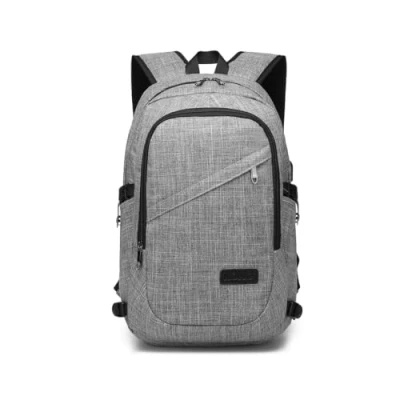 Afbeelding van Kono Reizen Laptop Rugzakken College Rugzak voor School Anti Diefstal 15,6 inch met USB oplaadpoort Lichtgewicht Computer Zakelijke Werktas Mannen en Vrouwen, Grijs, S,