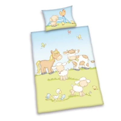 Afbeelding van Baby Best overtrekset Boerderijdieren met schattig dier motief
