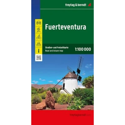 Afbeelding van Fuerteventura, Straßen und Freizeitkarte 1:100.000, freytag &amp; berndt: AK 0505