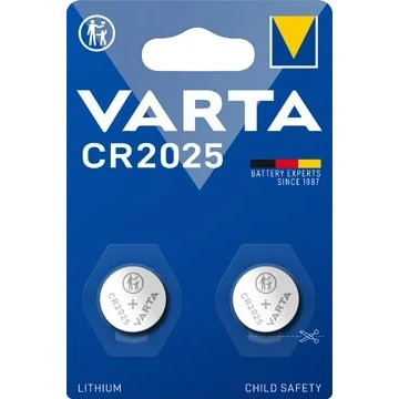 Afbeelding van varta Knoopcel lithium 3v cr2025 blister van 2 bat 6025101402