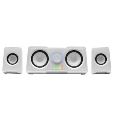 Afbeelding van Mars Gaming MS22W, Compact Luidsprekers 2.2, RGB Flow, Subwoofer + 4 Actieve Luidsprekers, DSP Sound 35W, Wit