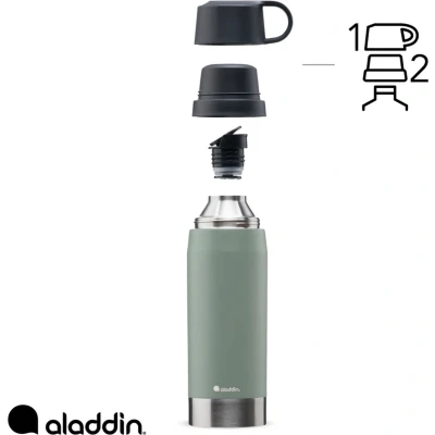 Afbeelding van Aladdin Thermavac Twin Cup Bottle 1100 ml Sage Green