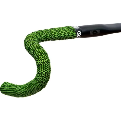 Afbeelding van Bikeribbon Stuurlint Silicon Hexagon groen