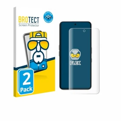 Afbeelding van BROTECT Screenprotector voor Nothing Phone (3a) Pro Folie Beschermfolie transparant volledig dekking (2 Stuks)